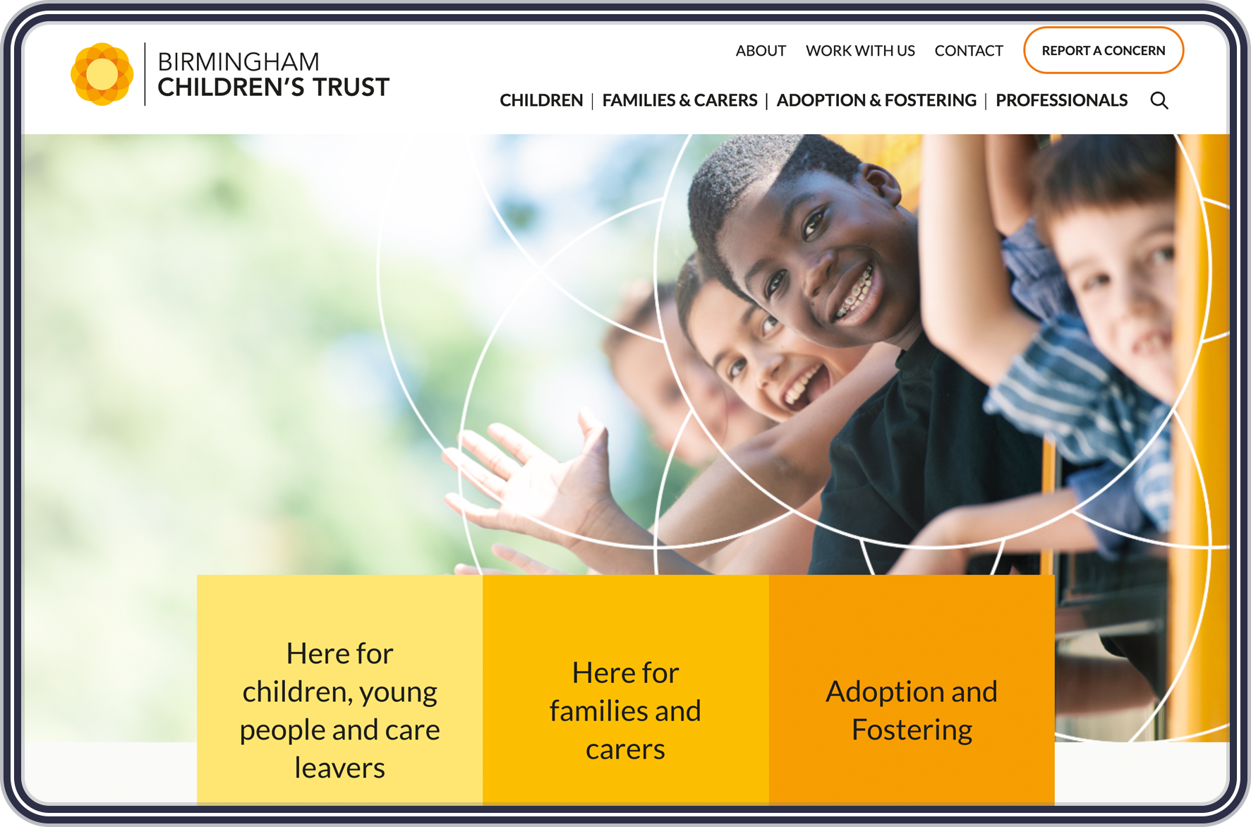 Birmingham Children&rsquo;s Trust homepage