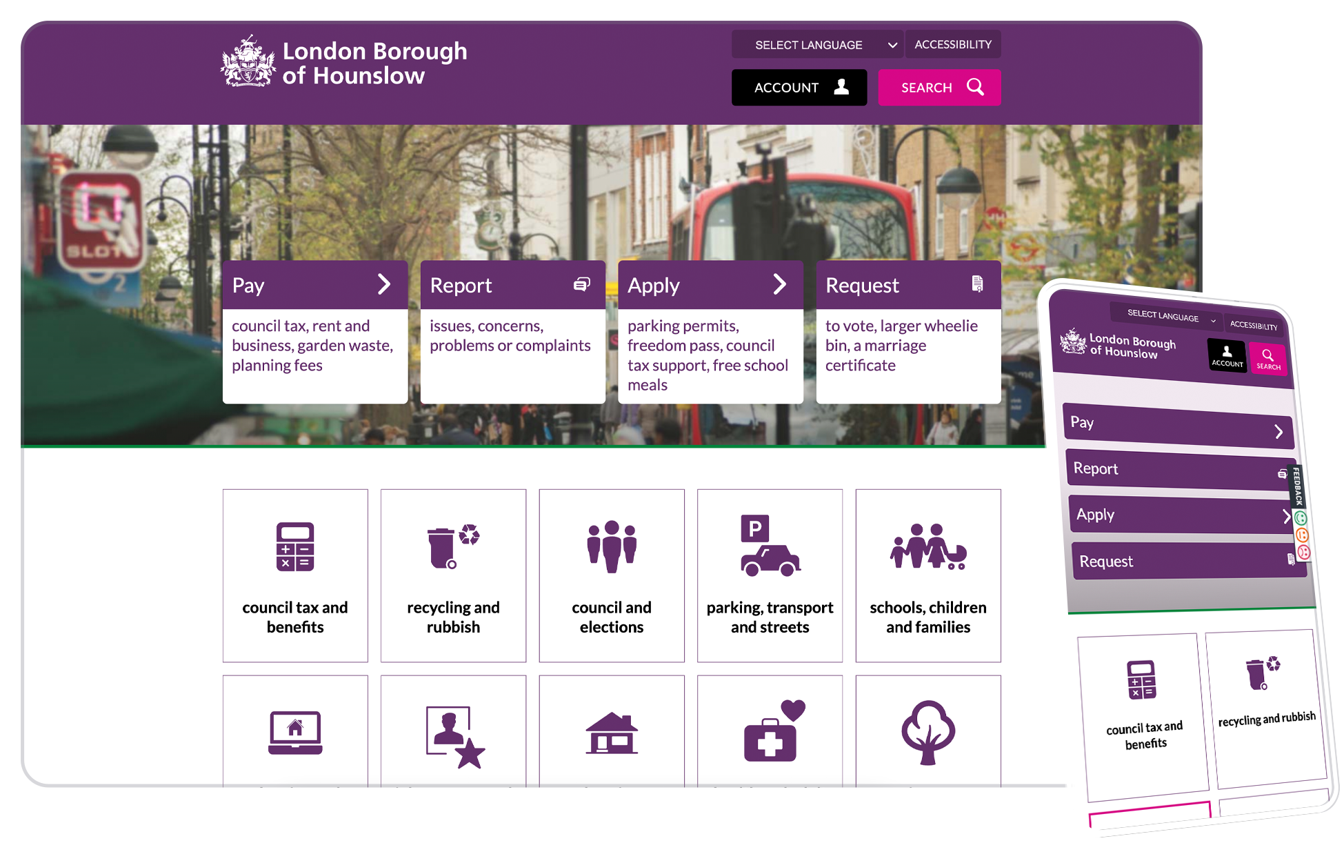 London Borough of Hounslow's homepage