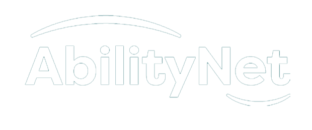 AbilityNet logo in white