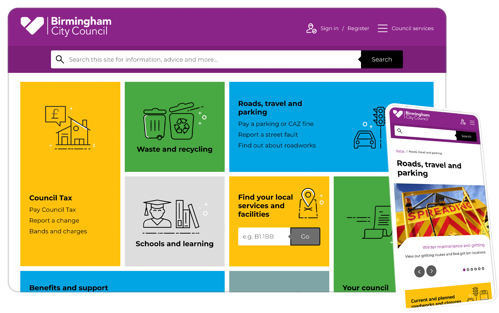 Birminghams homepage