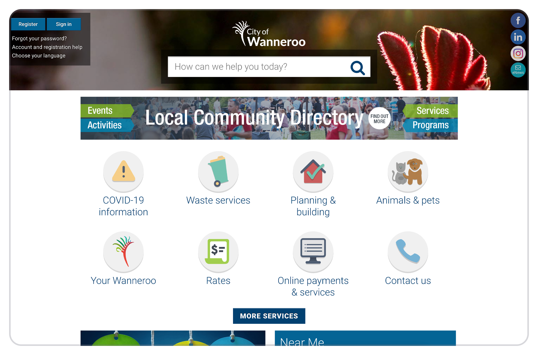 Wanneroo's hompage